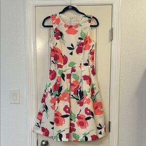 Shoshanna Midnight - Fit & Flare Floral Sleeveless Dress. Size 6.